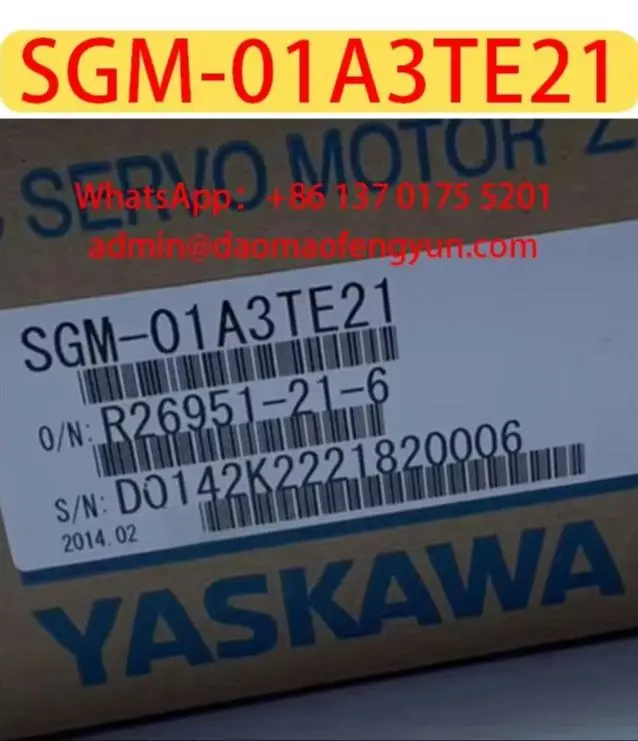 Original Genuine SGM-01A3TE21 Brand New Without Gearbox，SGM 01A3TE21，Servo Motor, Fast shipping，In Stock