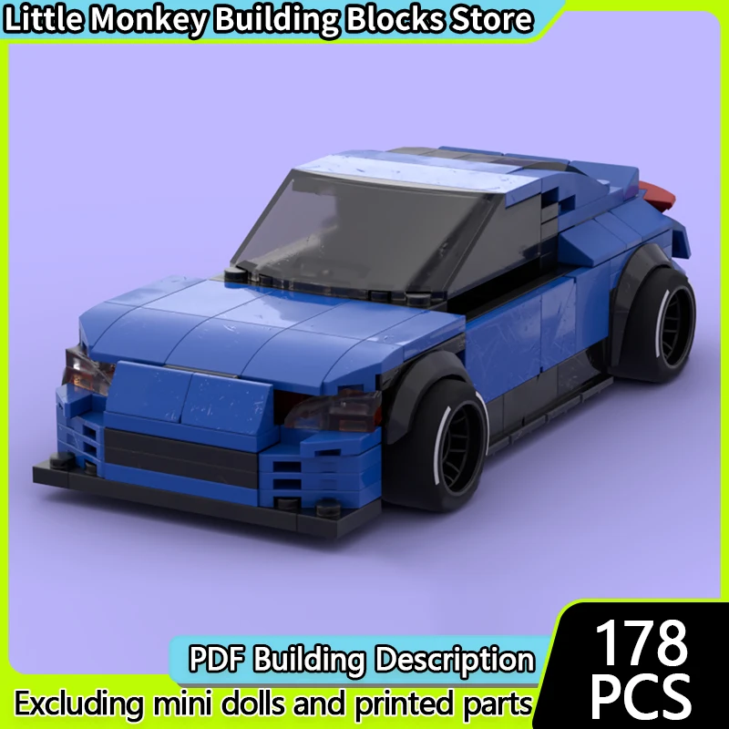 

Speed Racing Car Model MOC Building Bricks Classic BRZ Coupe Modular Technology Children Holiday Gifts Assemble Toys Suit