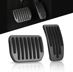 For Tesla Model 3 Y Aluminum alloy Foot Pedal 20-23Car Accelerator Gas Fuel Brake Rest Pads Mat Cover Accessories Styling