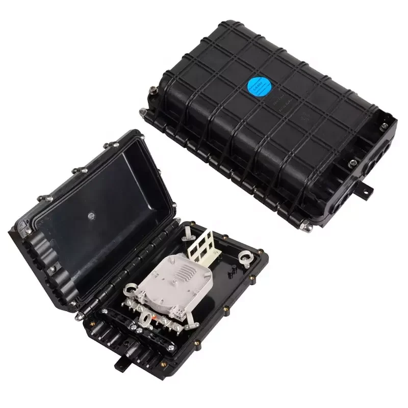 Fiber Optic Ftth Box  Splice Closure 24 48 96 Core Fiber Optical Ftth Splicing Box Waterproof IP68 ABS Material 3 in 3 Out