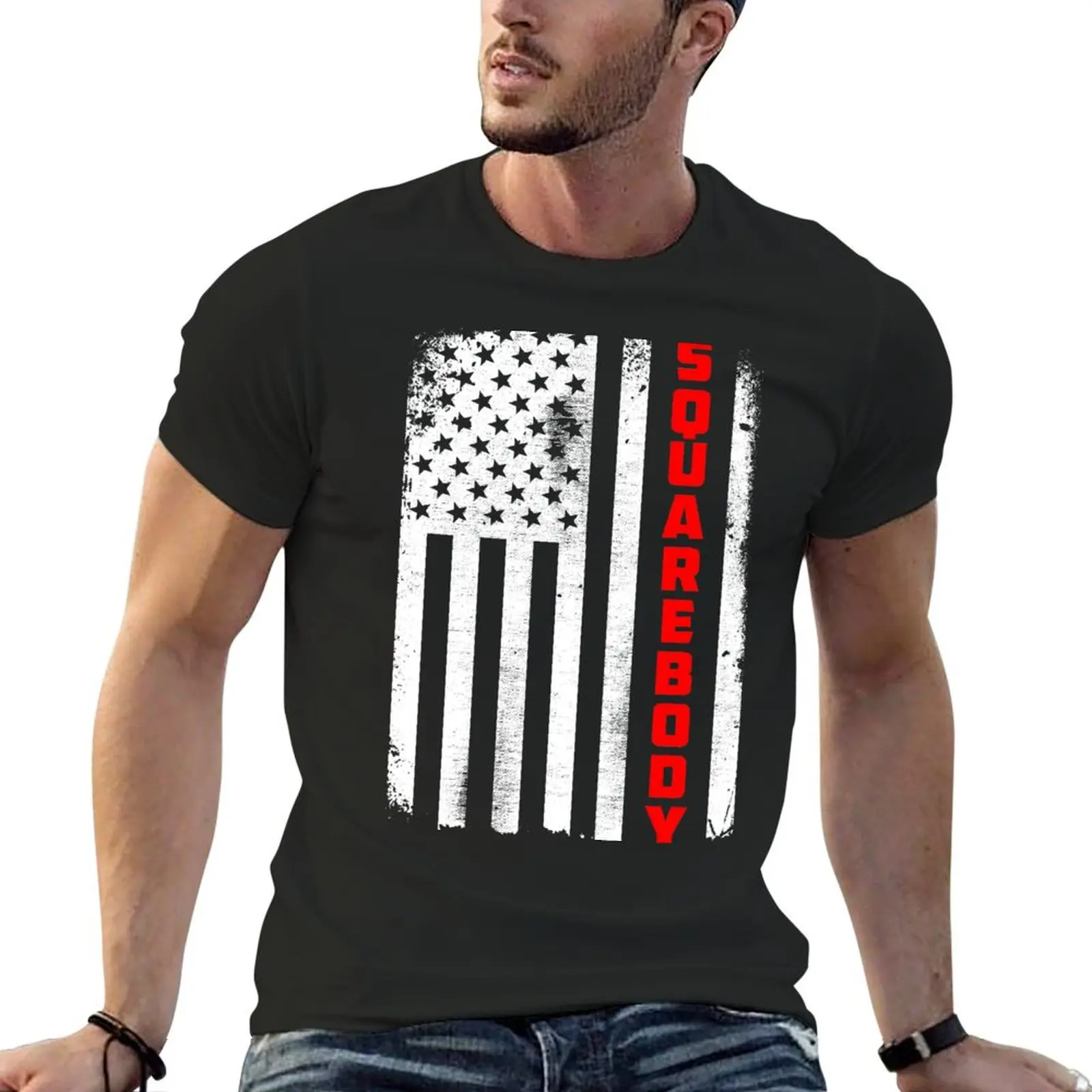 

Squarebody Flag Classic Square Body Pickup Truck 4th of July T-Shirt oversized graphic tee designer shirts t shirts men