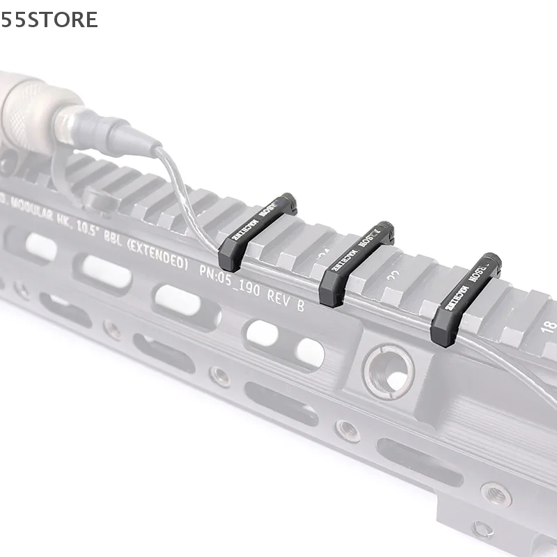 3Pcs/Set Wire Guide System Cable Management Rail Cover Picatinny Rail Handguard Wire Guide Tail Fixed