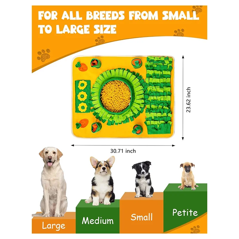 

Pet Snuffle Mat For Dogs, Durable Interactive Puzzle Toy, Perfect Snuffle Mat For Medium Breed, Slow Feeding Mat Durable