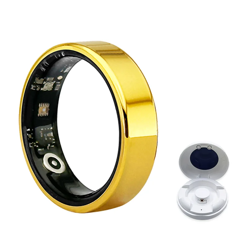 Women Adjustable Black Temperature Scroll  Human Tracking New Sleep App Magnetic Charging Fitness Wireless  Smart Ring