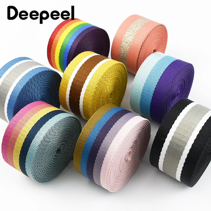 2/3/4/5Meters 38mm Jacquard Nylon Webbing 1.6mm Thick Ribbon Band for Bags Strap Luggage Belt Decor Tape DIY Sewing Accessories