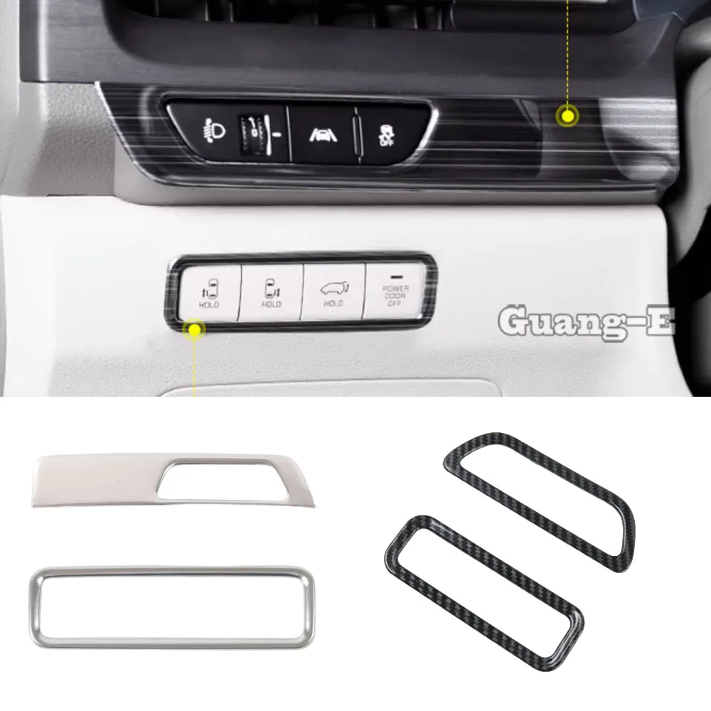 

ABS/Steel Car Left Control Button Cover For Kia Carnival Sedona KA4 2021 2022 2023 2024 Decoration Frame Auto Inner Accessories