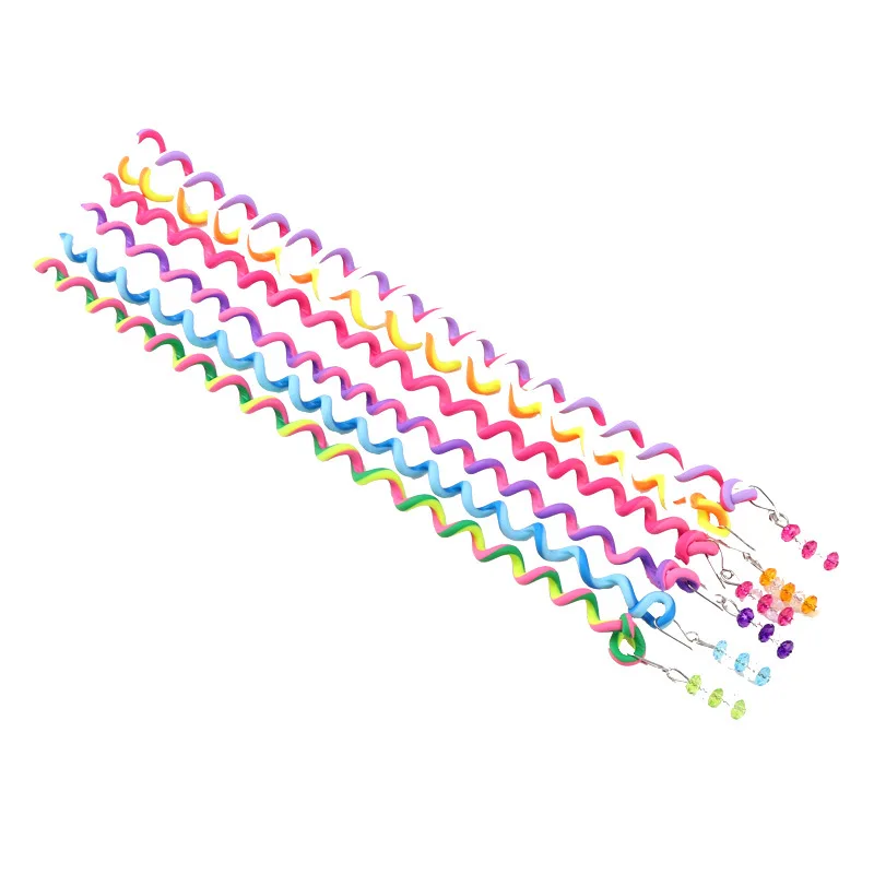 Pack of 6 Color Braided Hair Ring Girls Curly Hair Tray Hair Tools Twist Braids Little Girls Hair Accessories Headdress