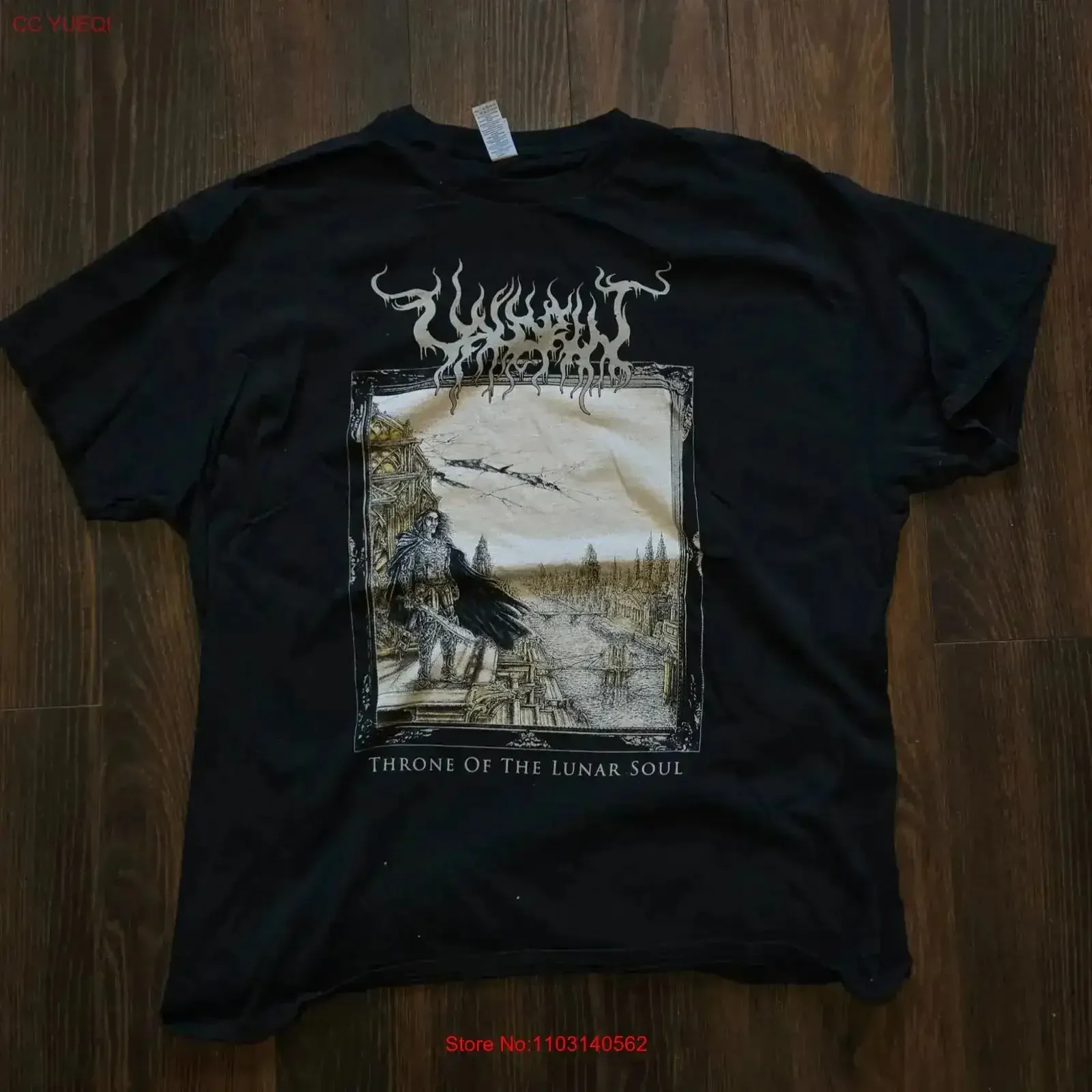 Valdrin Throne of the Lunar Soul XL T Shirt Stormkeep Dissection Emperor vintage Washed fashion homme Versatile Soft graphic