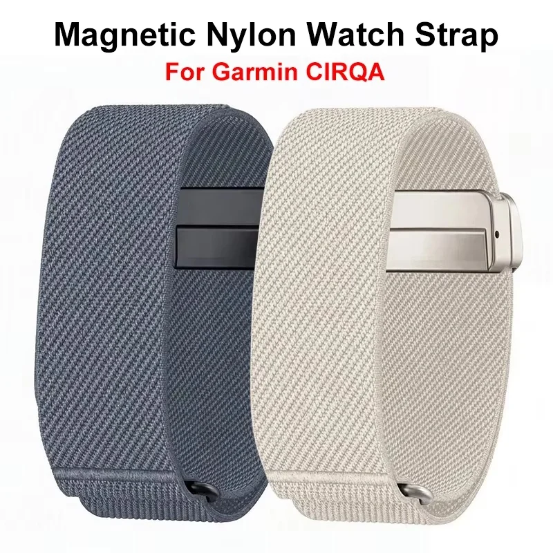 Magnetic Nylon Replacement Wristband for Garmin CIRQA Breathable Adjustable Sport Strap Quick Release Band Accessories