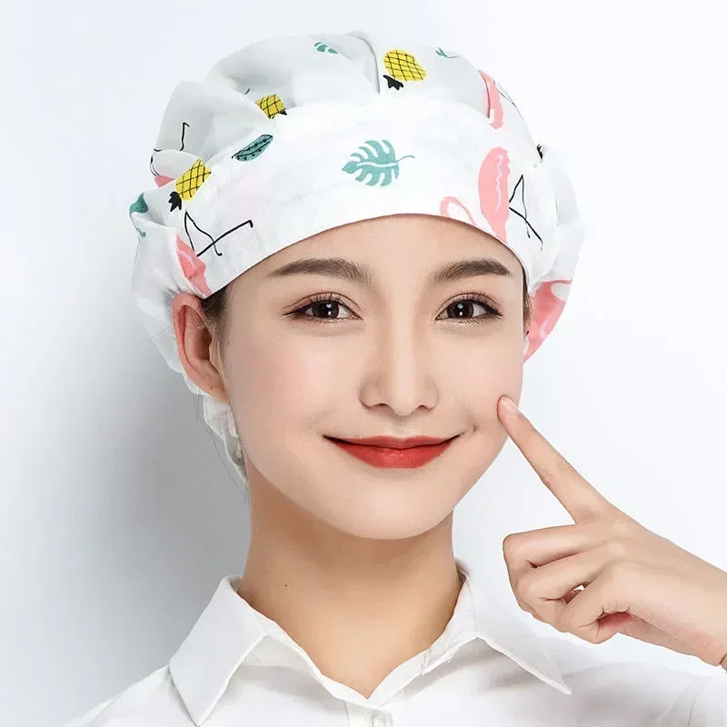 Chapeau de travail de la poussière d'impression pour femmes, casquettes de laboratoire, chapeau de spa, salon de beauté, animal de compagnie, ScrdécentrHair, long, nouveau toilettage, vente en gros