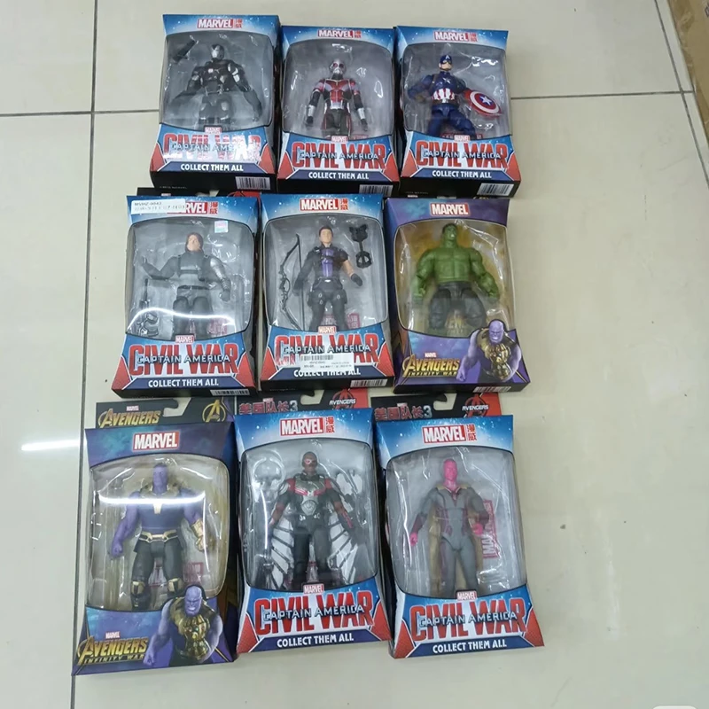 

Zhongdong genuine Avengers series 18cm multiple figurines movable dolls figurines trendy toys collectible models gifts festival
