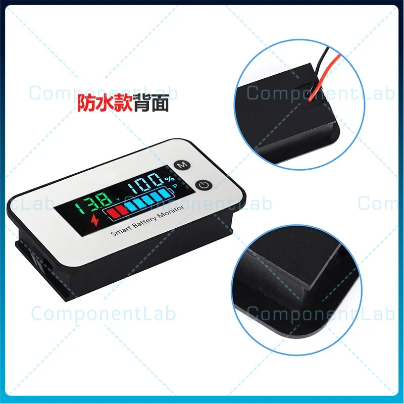 2PCS Battery Level Indicator Lead-Acid Battery 12-84V Voltmeter Lithium Battery Ternary Polymer Meter