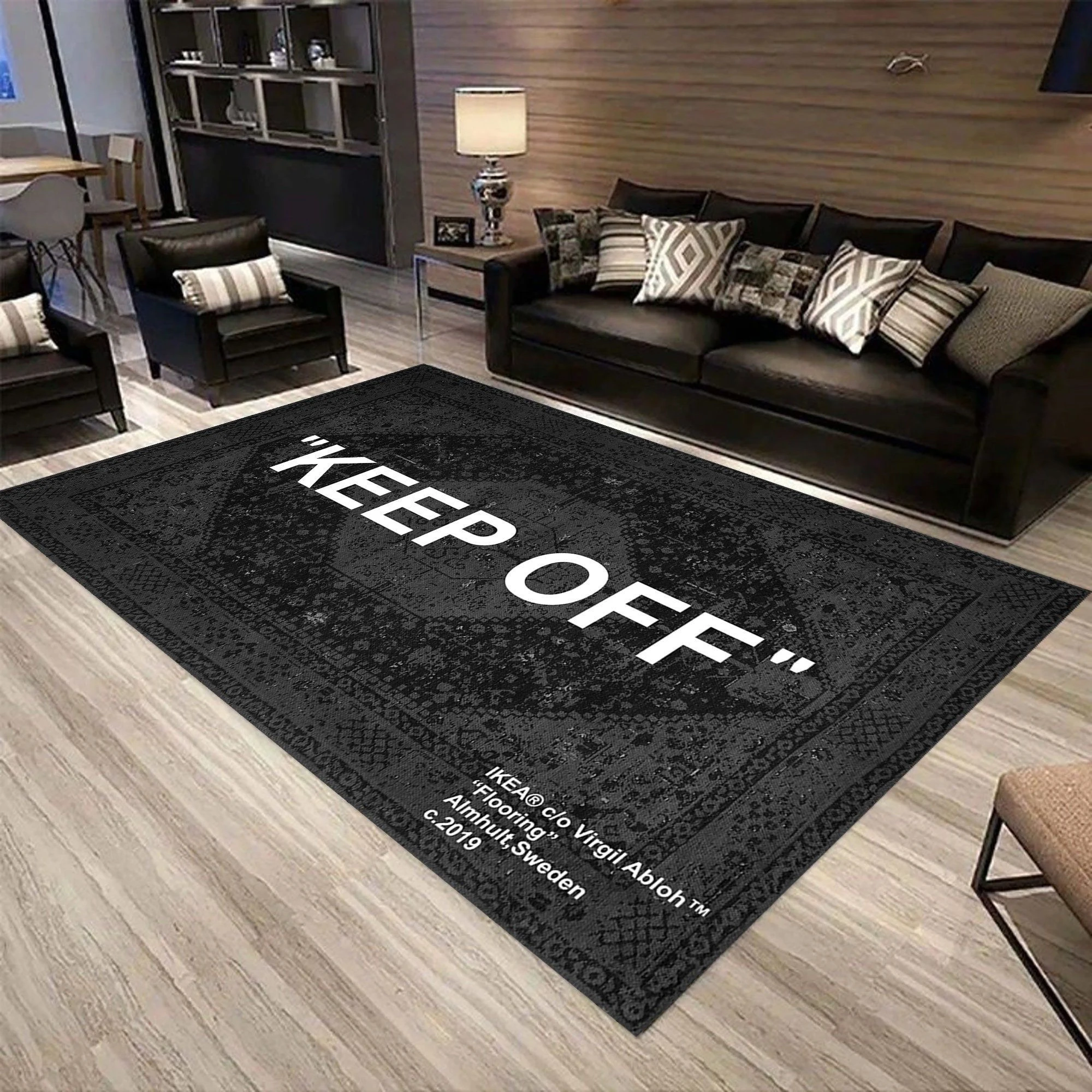 Gray Modern Classic Modern Keep Off Carpet Patterned Home Decor Modern Custom Carpet Fashion Decor Cool Rug Personalized Gifts