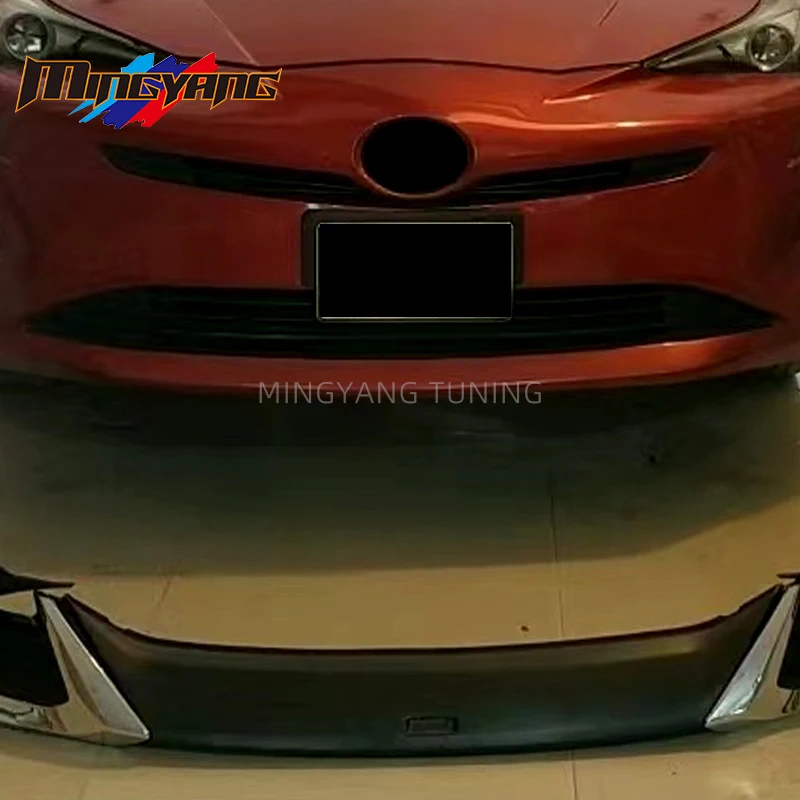 Factory Hot Selling PP Plastics Material Body Kit Modelista Front Lip Side Skirt Diffuser for Prius 50 2017