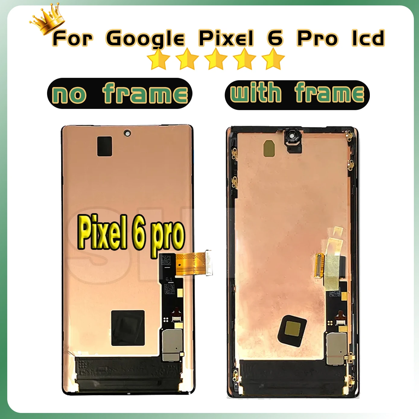 AAA Quality AMOLED For Google Pixel6 Pro Display Repair Parts For Google Pixel 6 Pro GLUOG, G8VOU LCD Display Touch Digitizer