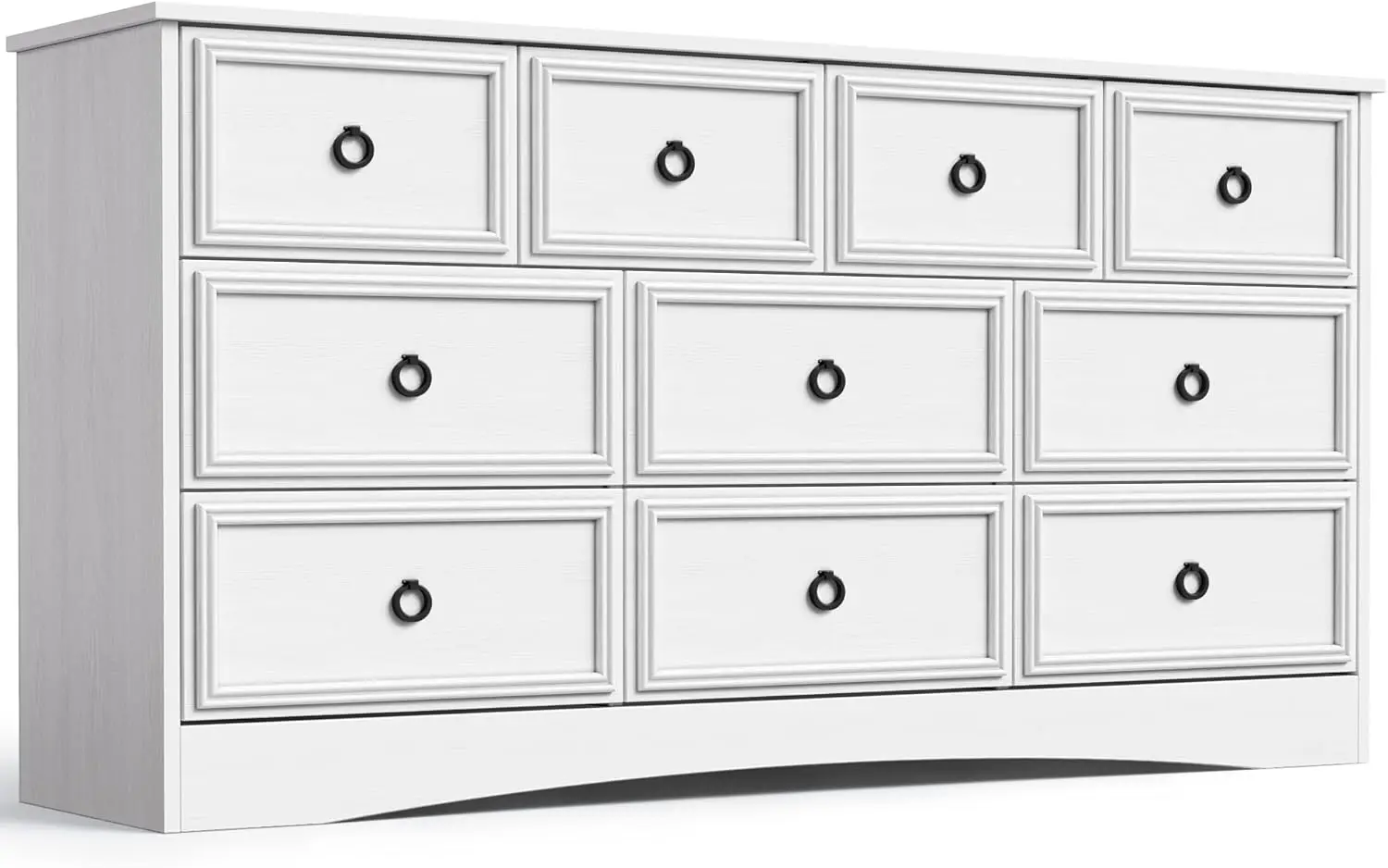 Modern 10 Drawer Dresser, Dressers for Bedroom, Chest of Drawers Closet Organizers and Storage Clothes - Easy Pulls Handle