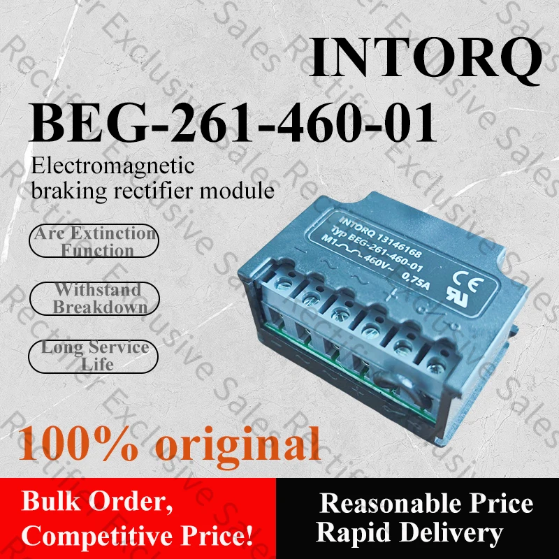 

INTORQ BEG-261-460-01 Motor Brake Rectifier, 460V 0.75A