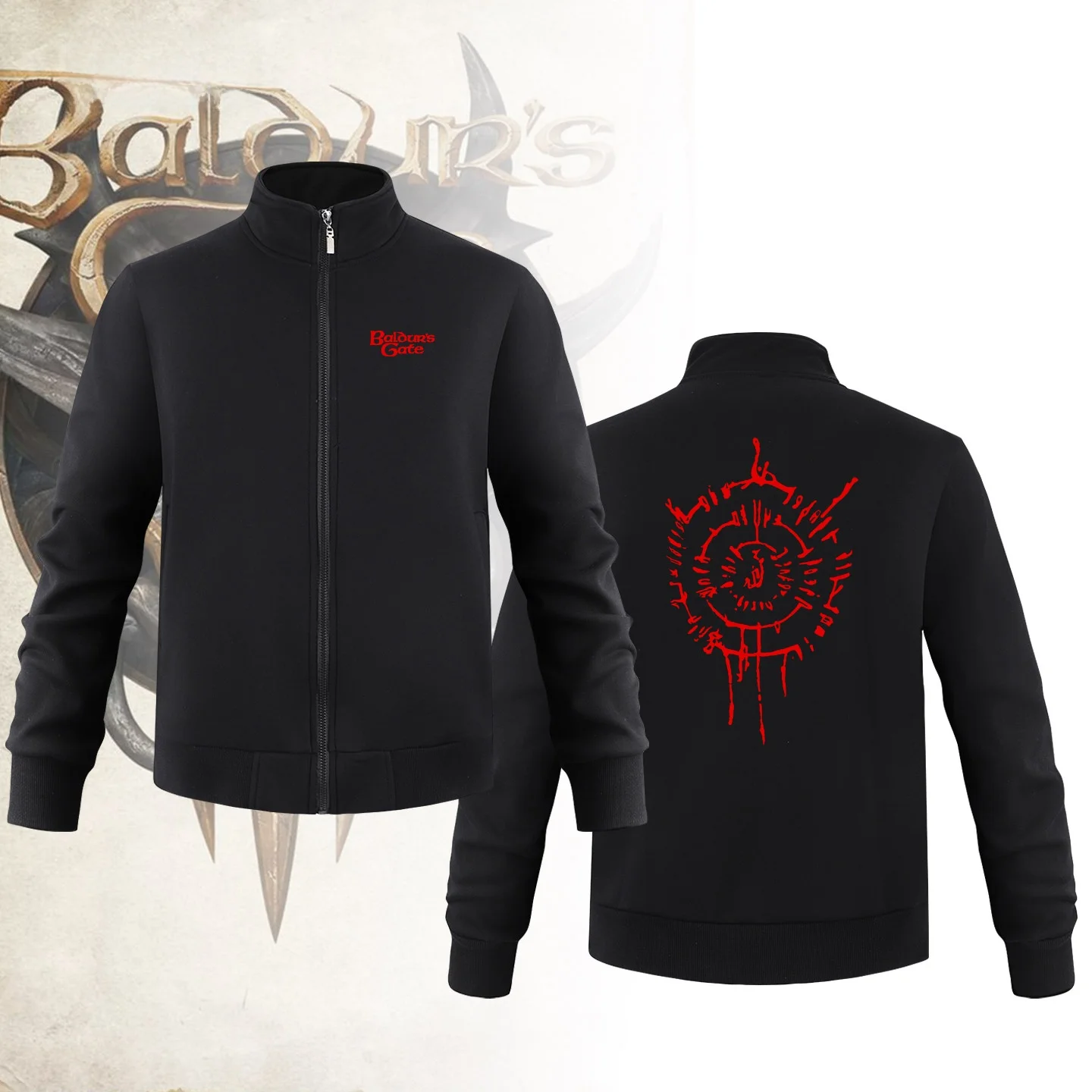 

Толстовка с принтом по игре Boder's Gate 3, с изображением кубиков D20 и математических формул, осенне-зимняя, удобная, хлопковая, длинная