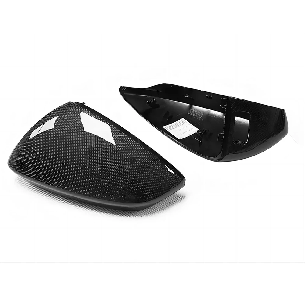 Replacement Rearview Side Mirror Covers Cap For 21-23 Audi 8Y A3 S3 RS3 OEM Style Carbon Fiber Shell With Blind Spot Assist