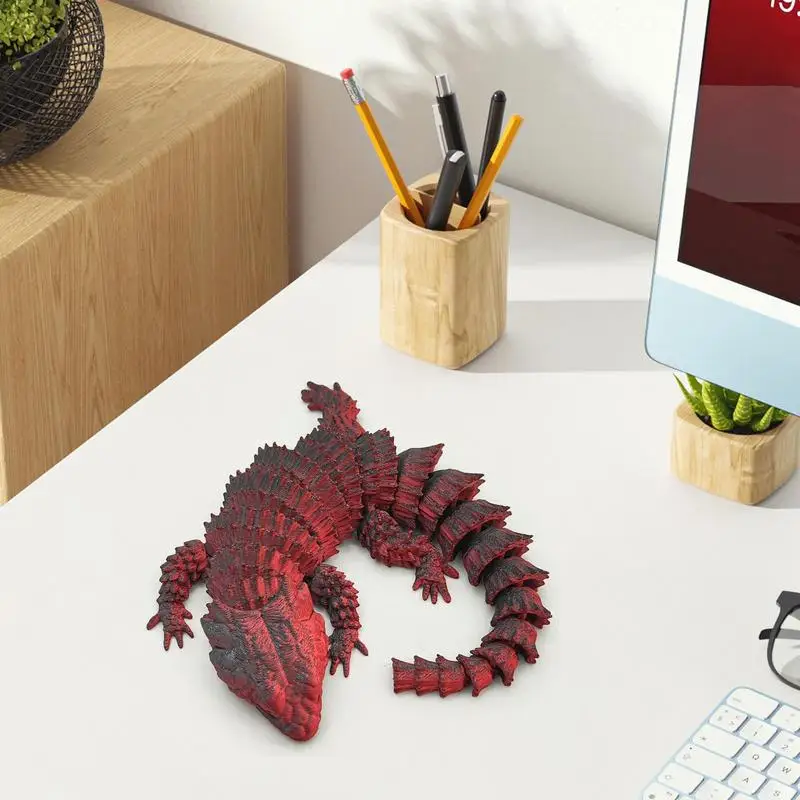 3D Printed Animals Realistic Lizard Model Toys Funny Relaxing Toys Novelty Home Ornaments Colorful Table Decorations