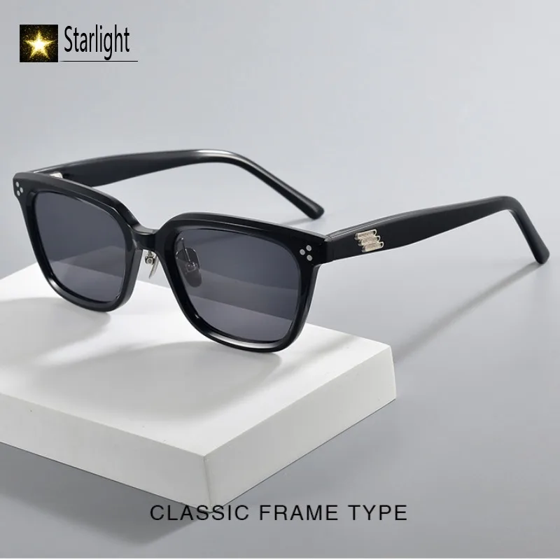 Big Size High Quality Acetate Sunglasses Men  Square Outdoor Eyeglass Man  Designer UV400 Male Sunshade Eyewear Popular 148mm