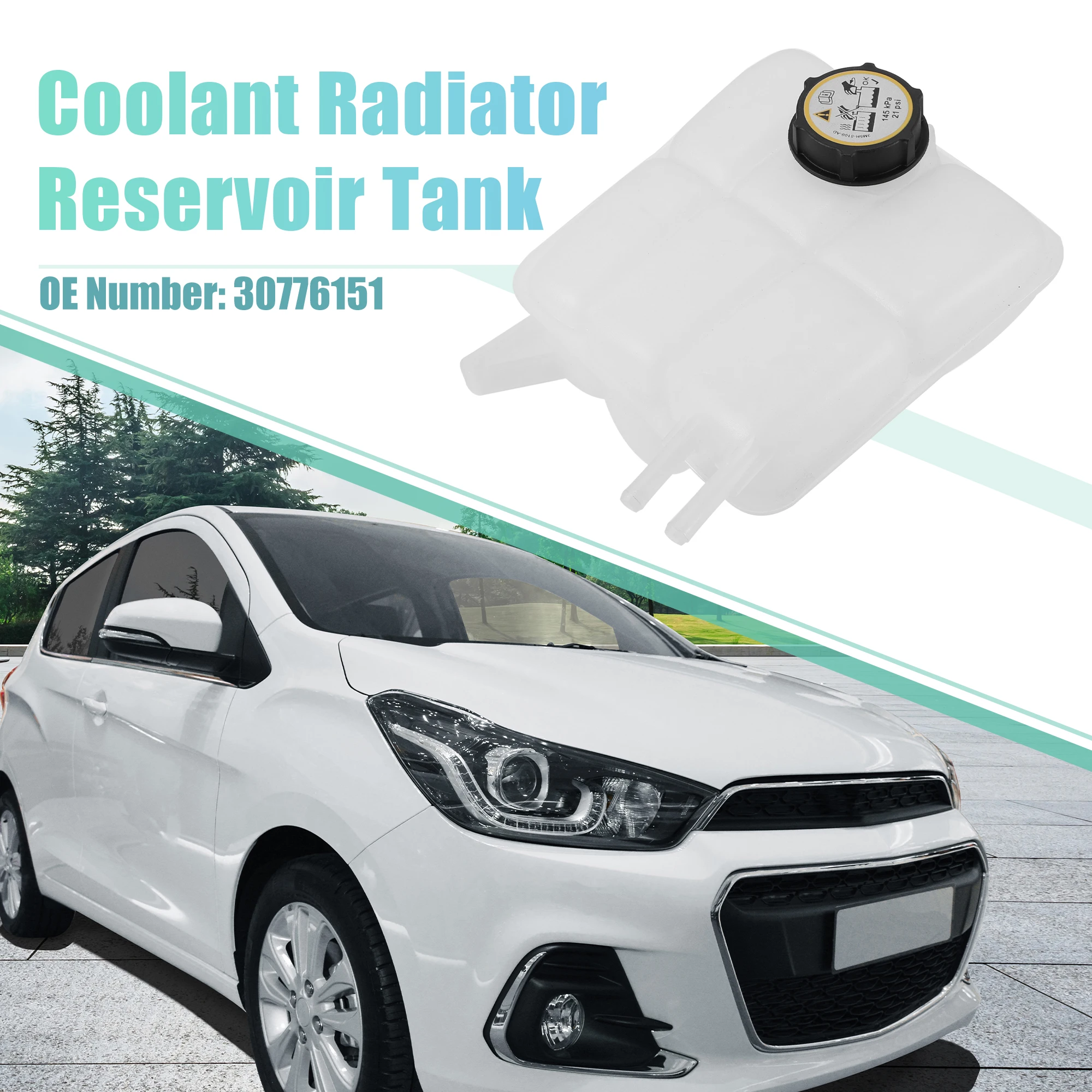 

UXCELL Coolant Radiator Recovery Expansion Reservoir Tank 30776151 for Volvo C30 2.4l 5 Cylinder 2007-2011 for Volvo C30