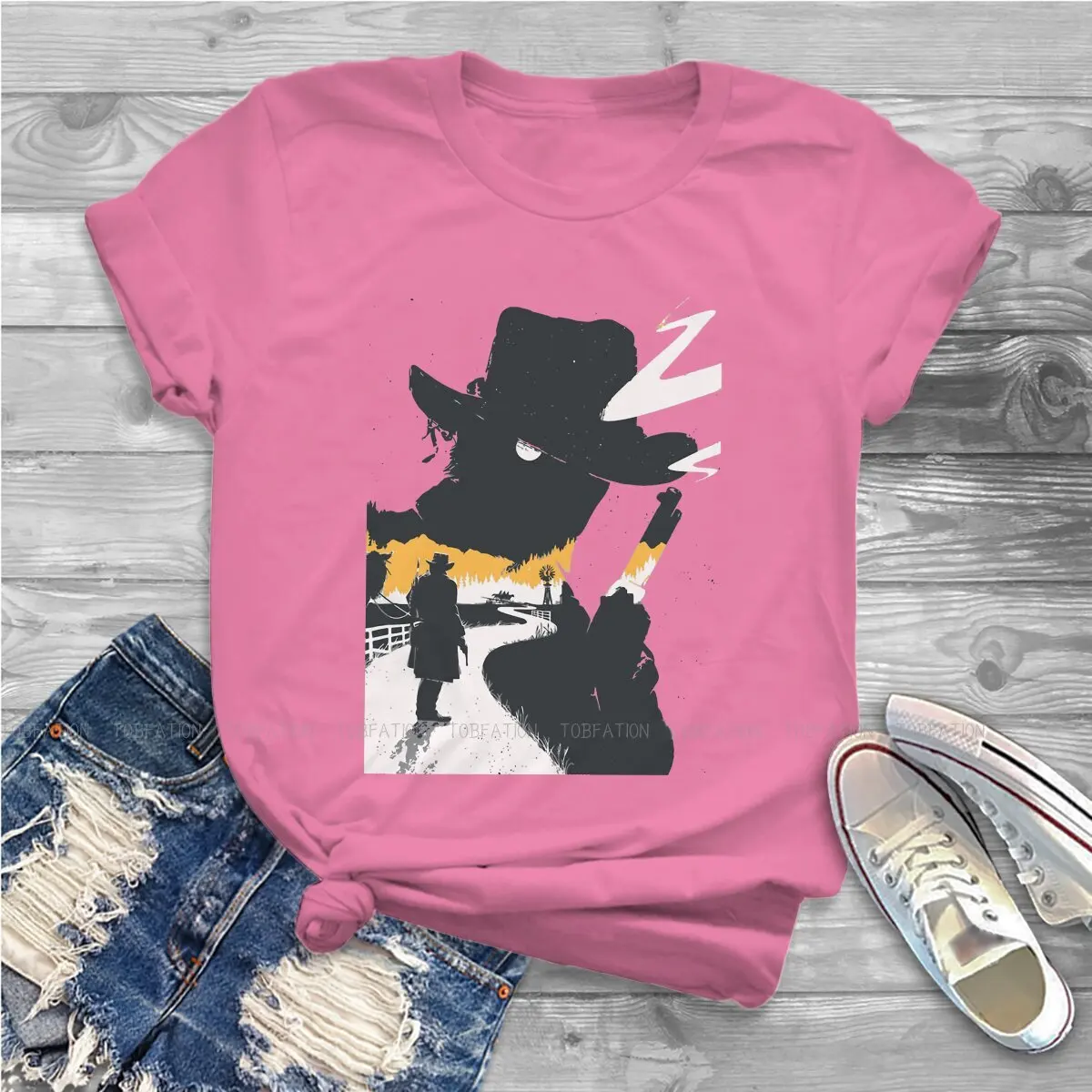 Aktive Harajuku T-shirt Red Dead Erlösung 2 Wüste Cowboy Kreative Komfortable T Shirt Frauen Kurzarm Einzigartige Geschenk Idee