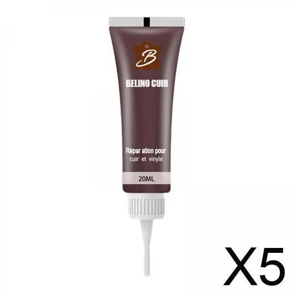 

5xLeather Recoloring Paint Реставратор цвета кожи для обуви Сумка Кошелек Коричневый