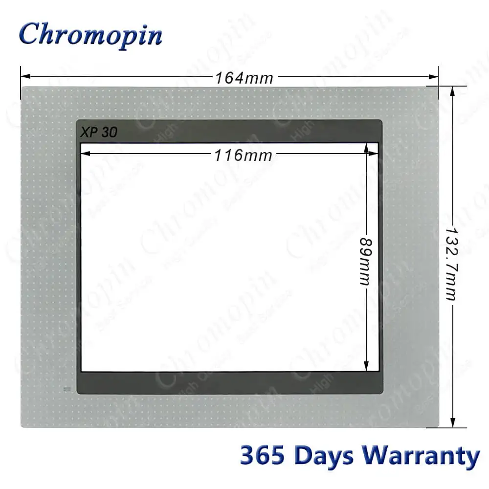 XP30-BTA Touch Glass Screen Panel Digitizer for XP30-TTA XP30-TTA/DC Touchscreen Glass with Protective Film Front Overlay
