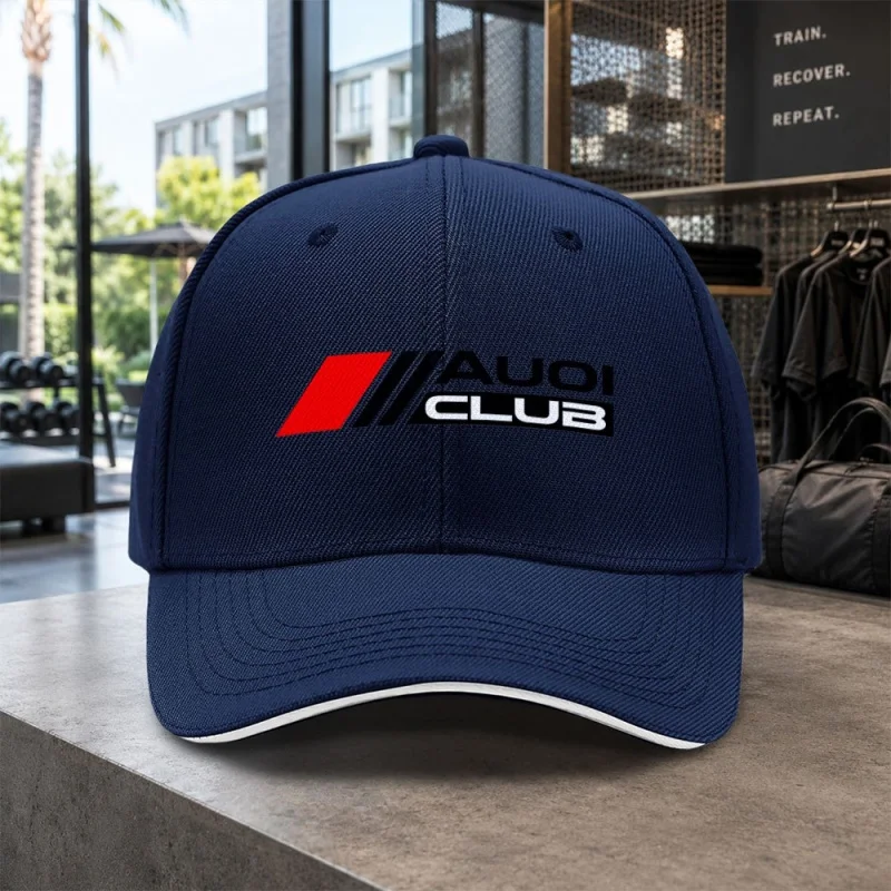 1pc Easy AUOI CLUB Sandwich Baseball Cap Unisex Easy Lightweight Adjustable Outdoor Duckbill Hat Ideal Gift for Concerts, Partie