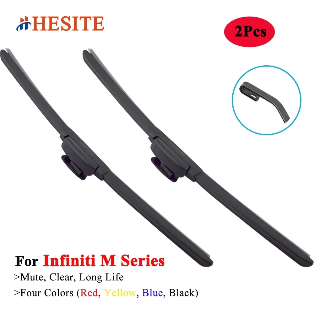 HESITE Colorful Wiper Blade For Infiniti M Series Y34 Y50 Y51 M35 M37 M45 M56 Sedan 2004 2005 2006 2010 2014 2016 2018 2020 2021