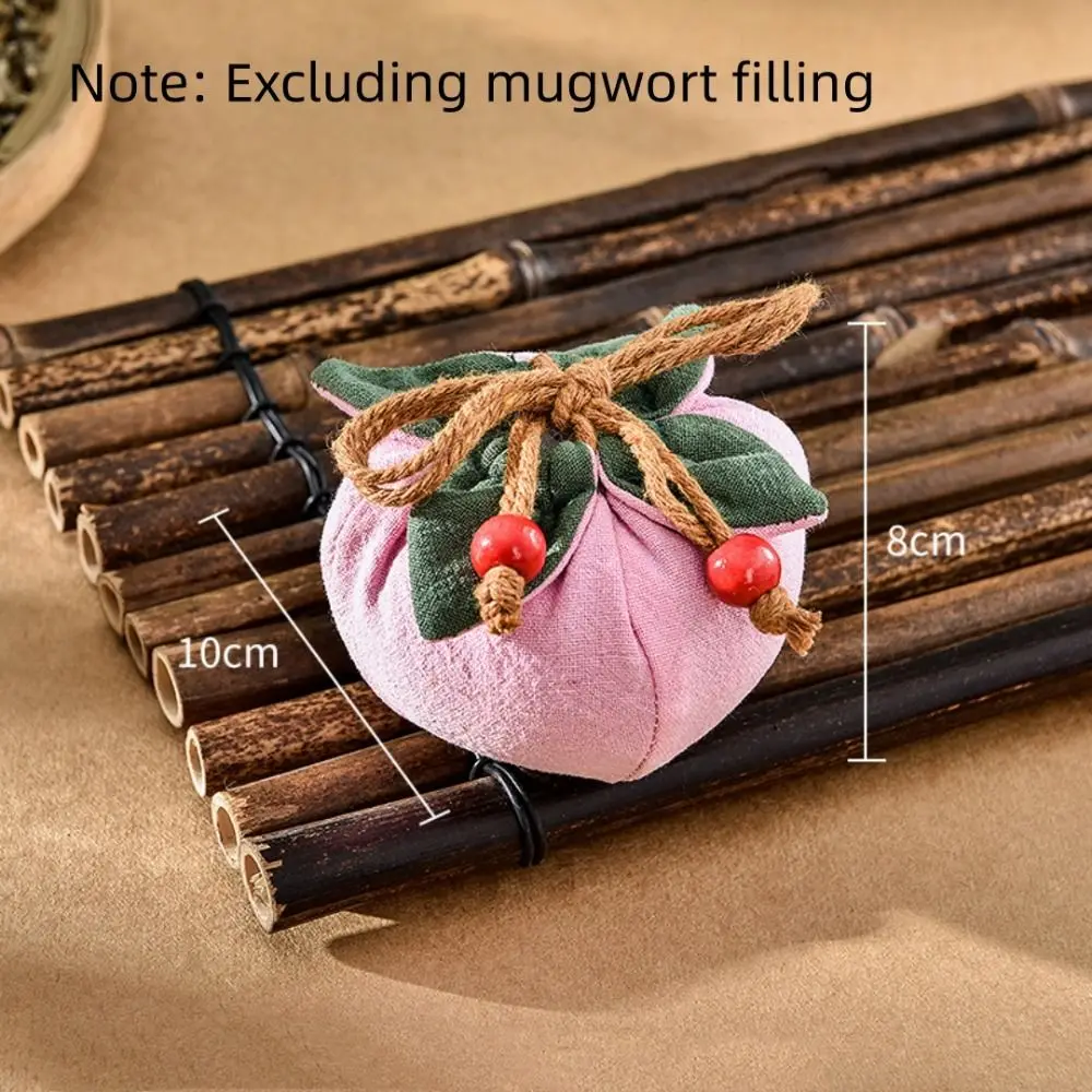 携帯用お香袋 空袋 柿のペンダント付き 巾着ポケット バックミラーペンダント 車用ペンダント 祝福財布