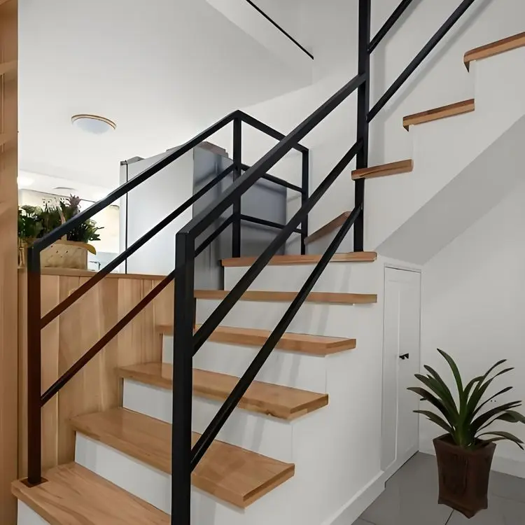 Customization 3.0m Reinforced Powder-Coated Galvanized Steel Handrail Metal Railing for Seaside Villa Balcony Stair Bathroom