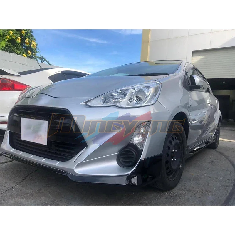 

Factory Hot Selling MY Design PP Plastics Body Kit Front Lip Side Skirt Diffuser for Prius C Aqua 2015