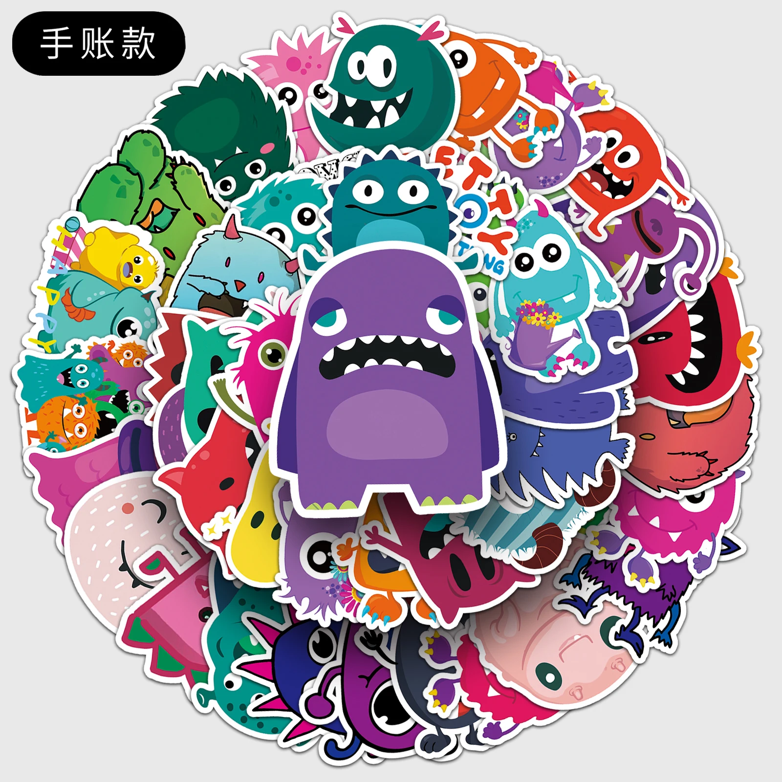 

50pc Little Monster Series Cartoon Cute Graffiti Stickers Suitcase Laptop Guitar Skateboard Personalized Decoration Stickers
