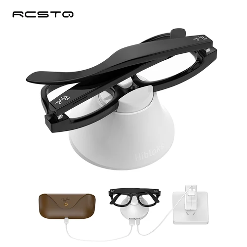 Hibloks para Ray Ban Meta soporte de carga magnética para Wayfarer RW4006 RW4008 Skyler RW4010 soporte de carga rápida accesorios para gafas