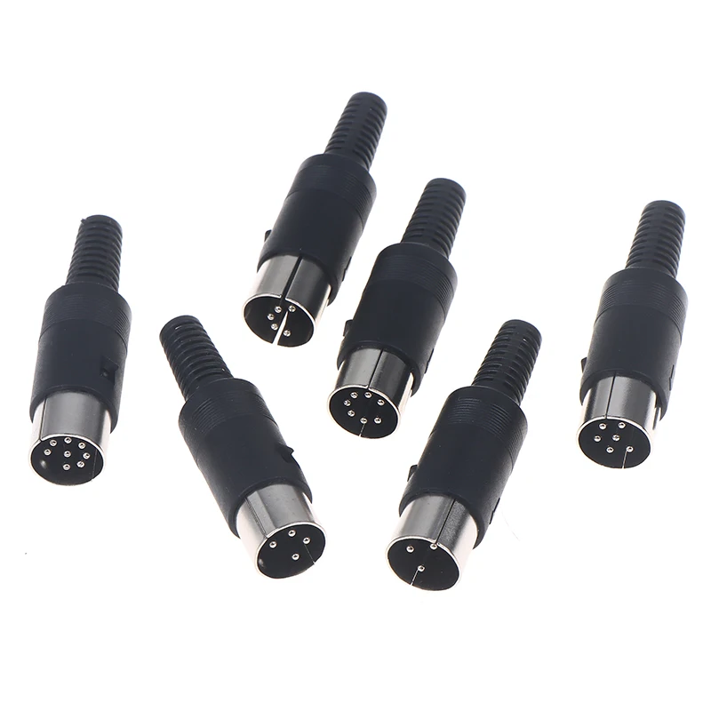 2PCS 3P 4P 5P 6P 7P 8P 13Pin Din Male/Female Plug Soecket Jack With Plastic Handle Keyboard Cable Connector Adaper DIY