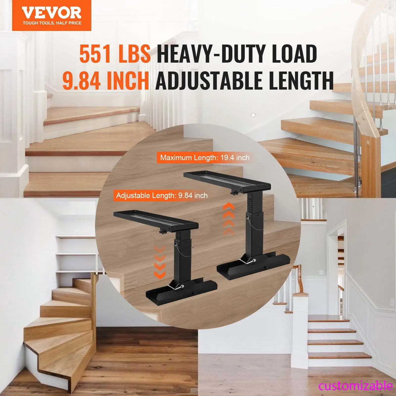 

Ladder Levler 29.8 L x 11.4-18 in H Support Surface Folding Stabilizer
