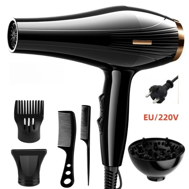 New High-Power Quick Drying Hair Dryer For Home Use, Hair Salon, Cool Hot Air, Blue Light Hair Care Dryer, 220V image 2