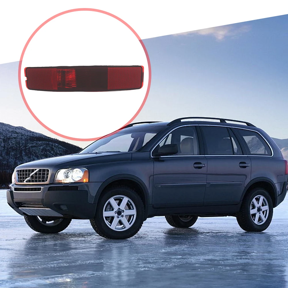 Lampu Rem Reflektor Belakang Bumper Merah Lampu Kabut Tengah Reflektor Mundur Lampu Rem Reflektor Bumper Belakang untuk Volvo XC90 2003-2006