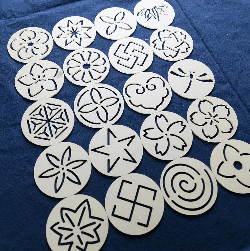 

Wholesale 20pcs Round 6cm Japan Style Flower Acrylic Sashiko Template Set Home Diy Embroidery Sashiko Accessory Tool