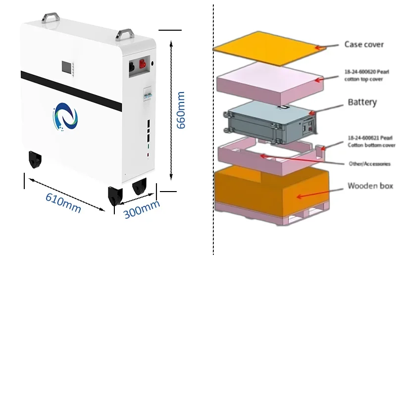 10Kwh SCATOLA FAI DA TE Con Ruota 205Ah 51.2V Batteria Al Litio Cassa Vuota Kit Fai Da Te Lifepo4 Contenitore di Celle Con 16S BMS Bluetooth