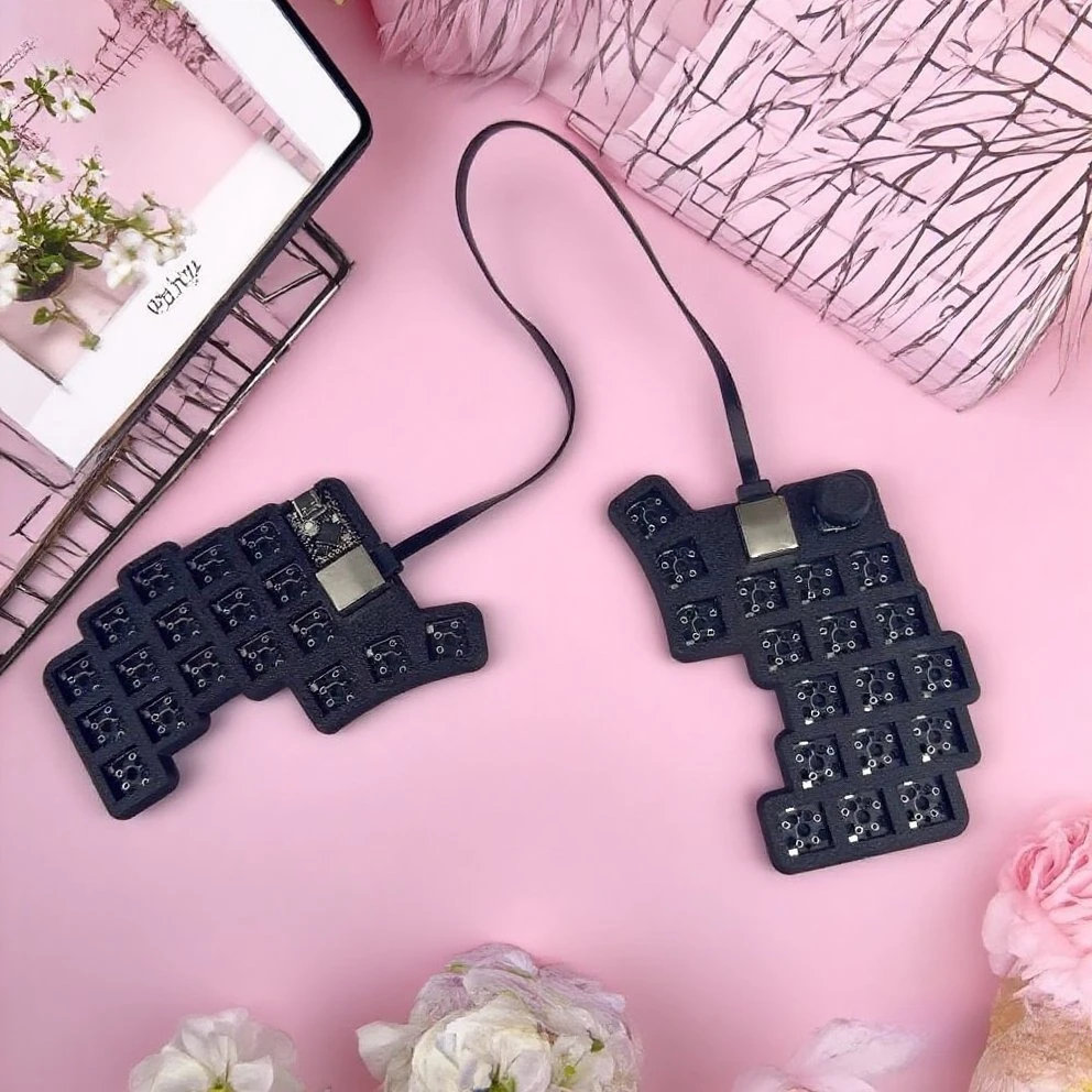 

Cheapino Split Keyboard Kit 3x5 Wired Single-mode Hot Swap Mini Keyboard 36keys VIAL QMK Knob Gaming Keyboard MX Switch Teclado