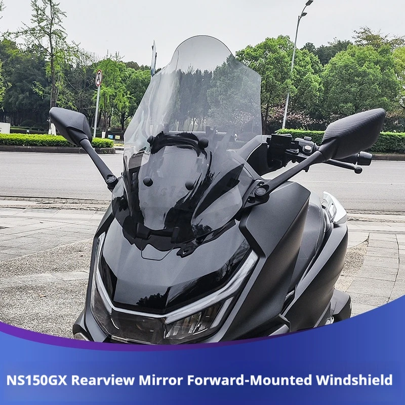 Motorcycle Windshield for NS150GX Front Fairing Shell Mirror Relocation Bracket Front View Move Wind Screen Deflector Accessorie