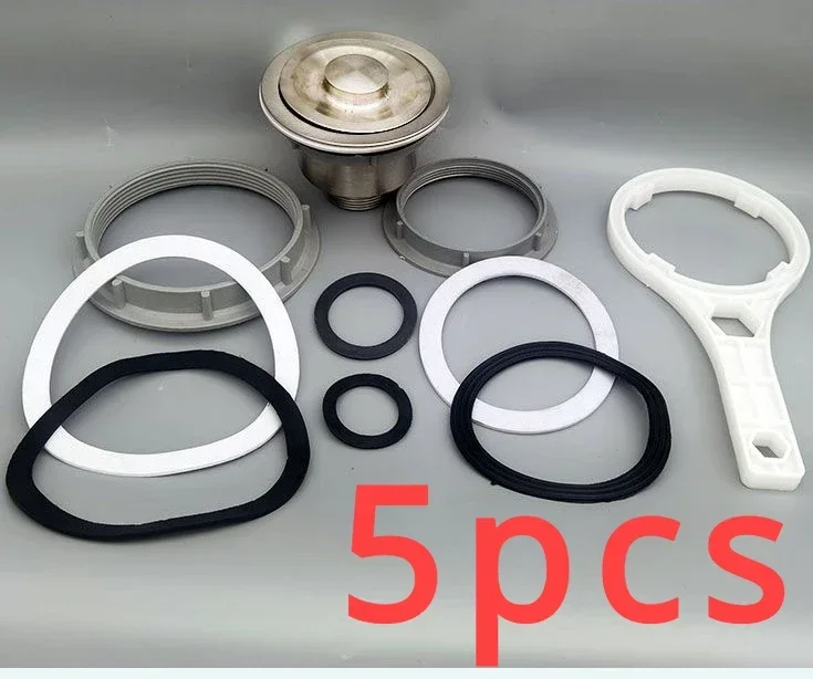 For Kitchen Sink Down Pipe Gasket Rubber Seal Ring Vegetable Basin Sink Drain Joint Gasket Cone Fitting Vegetable Washing Basin