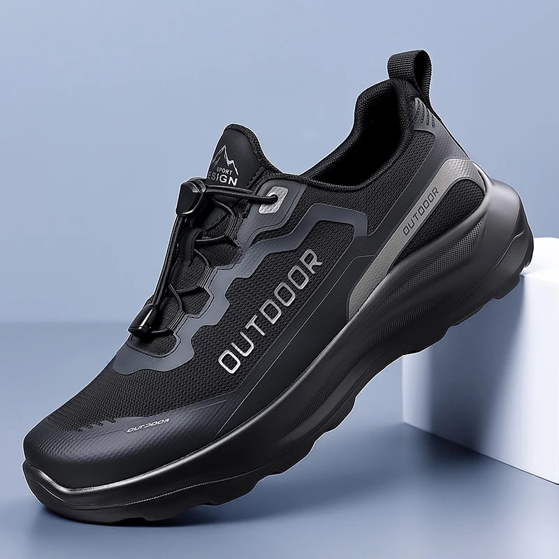 Zapatos Deportivos De Malla Transpirable Para Hombre, Modernos Y Versátiles Para Calle Y Trekking._voghion.com