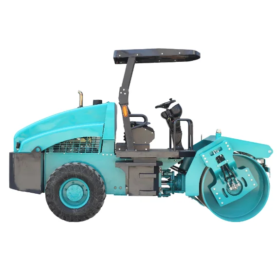 Customized High Efficiency Road Roller with Frequency Adjustment System for Road Construction Work