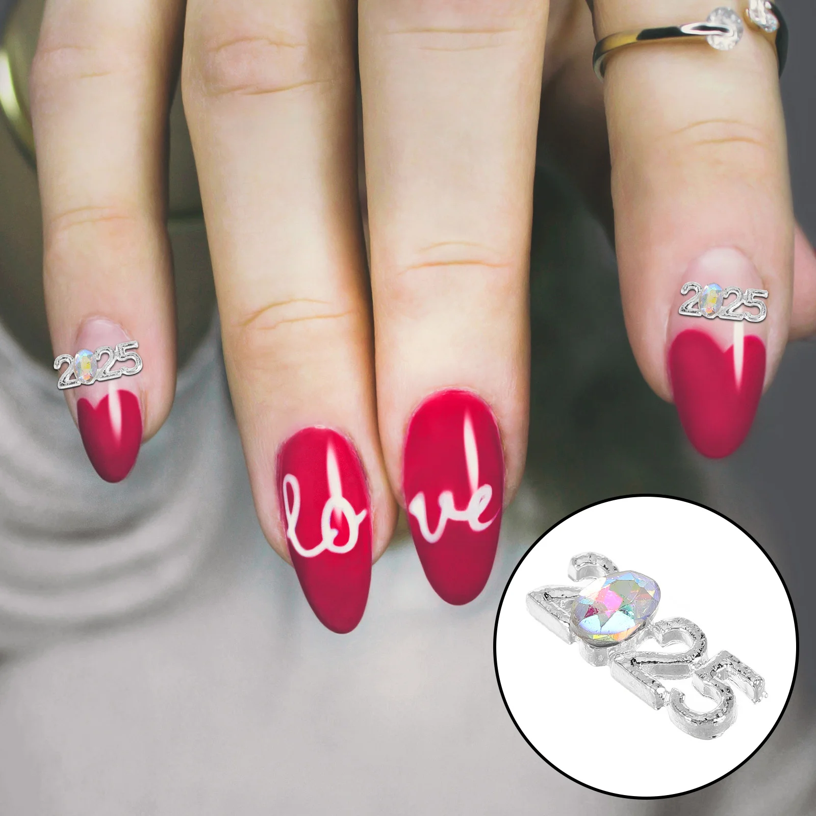 

30Pcs 2025 DIY Nail Art Rhinestones Charms Metal Alloy for Women Versatile Occasions Acrylic Nails 2025 Nail Charms