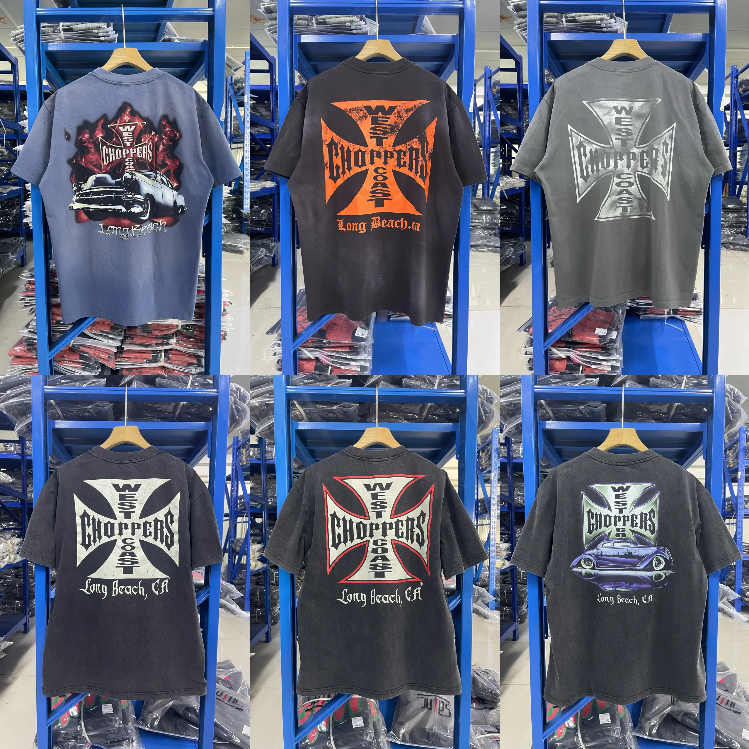 

Футболка Waed Vintage Tee West Coast Choppers, мужская, повседневная, из хлопка, молодежная, модная, осенняя, износостойкая
