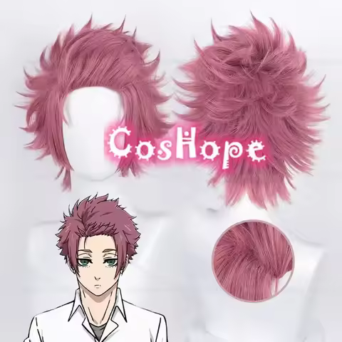 Sae Itoshi Cosplay Wig 30cm Short Rose Red Wig Cosplay Anime Cosplay Wigs Heat Resistant Synthetic Wigs
